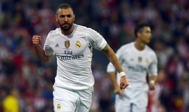 Cú đúp của Benzema đã giúp Real Madrid vượt “ải” San Mames thành công. Ảnh: Internet.