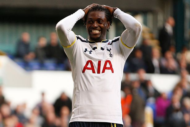 Adebayor bị từ chối. Ảnh internet.