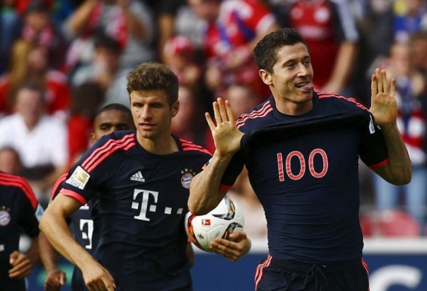 Lewandowski  đang ghi bàn đều đặn cho Bayern Munich. Ảnh: Internet.