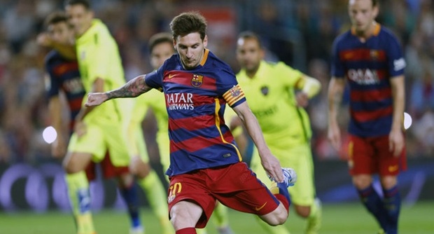 Messi dính chấn thương dây chằng đầu gối trong trận gặp Las Palmas. Ảnh: Internet.