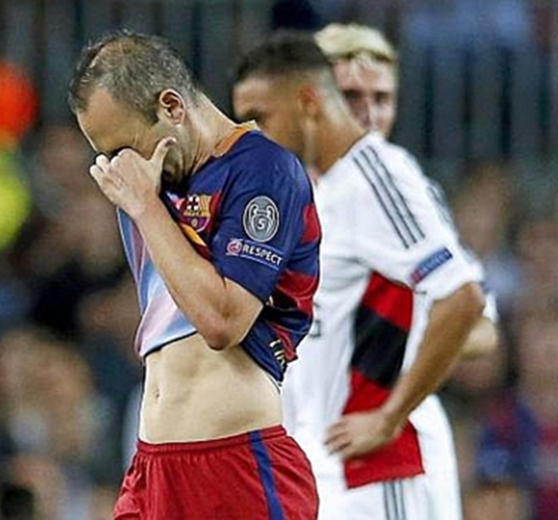 Barcelona mất thêm Iniesta. Ảnh: Internet.