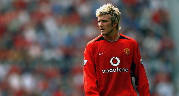 David Beckham là một số 7 thành công của Man United. Ảnh:Internet.