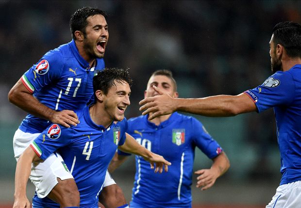 Italia có bàn thắng mở tỉ số khá sớm. Ảnh: Internet. 