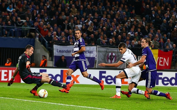 Tottenham vừa nhận thất bại tại lượt trận thứ ba Europa League trước Anderlecht với tỉ số 1-2. Ảnh: Internet.