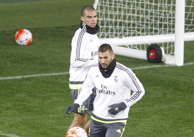Benzema sắp trở lại trong đội hình Real Madrid cùng với Pepe. Ảnh: Internet.