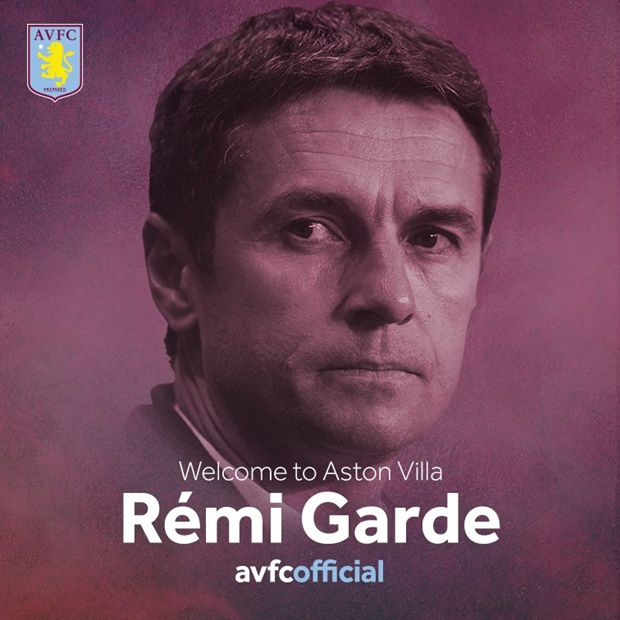 Garde chính thức trở thành HLV trưởng Villa. Ảnh fanpage Aston Villa. Ảnh internet.