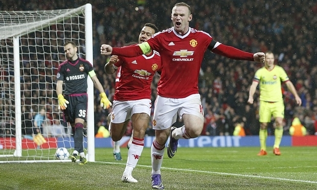 Rooney vừa tỏa sáng với pha lập công vào lưới CSKA Moscow. Ảnh: Internet.
