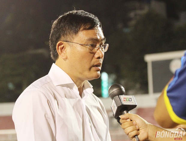 Chủ tịch Liên đoàn bóng đá TP.HCM – Trần Anh Tú cho rằng chất lượng của giải chính là vấn đề quan trọng nhất để giải đấu thành công. Ảnh: Đình Viên.