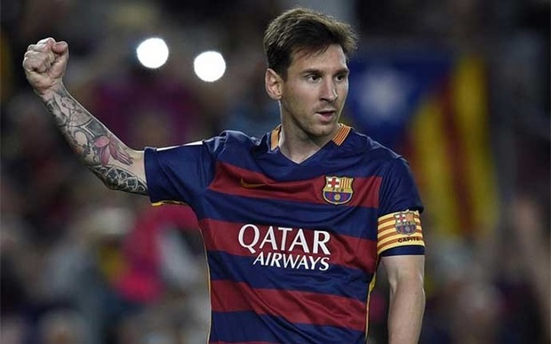 Messi trong màu áo Barcelona. Ảnh: Internet.