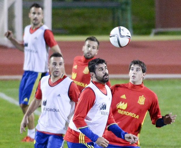 Diego Costa sẽ tiếp tục được HLV Vicente del Bosque tin dùng khi Tây Ban Nha gặp Anh. Ảnh: Internet.