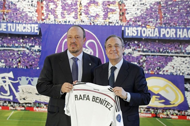 Chủ tịch Perez sẽ bảo vệ HLV Benitez. Ảnh: Internet.