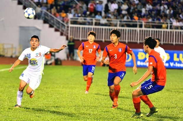 Tại vòng bảng, U19 Hàn Quốc khiến các ngòi nổi của U21 HAGL bế tắc. Ảnh: Internet.