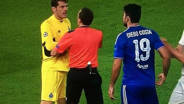 Costa khiến Casillas nổi đóa. Ảnh internet.