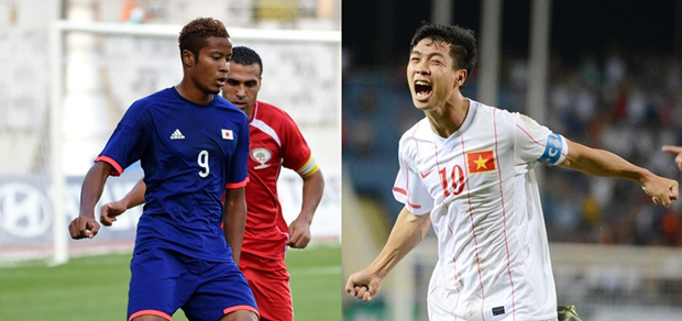 Suzuki (trái) và Công Phượng (phải) sẽ đối đầu nhau trước VCK U23 Châu Á. Ảnh: Internet.