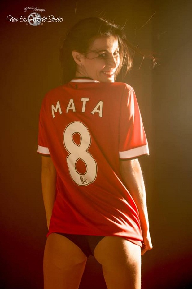 Angelika del Rio là fan cuồng của Juan Mata. Ảnh: Internet.