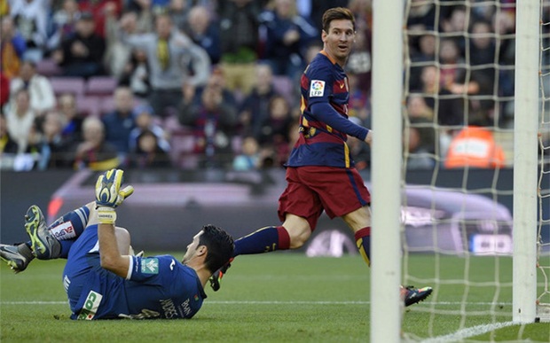 Messi lập hat-trick nhấn chìm Granada. Ảnh: Internet.