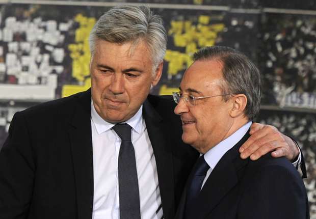 Carlo Ancelotti khó hiểu với quyết định của chủ tịch Perez. Ảnh: Internet.