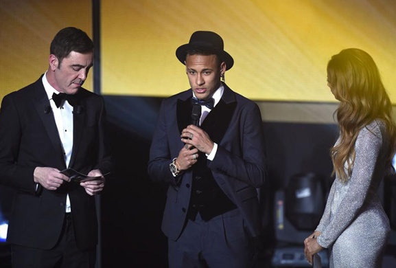 Neymar ngán ngẩm với kết quả bình chọn Quả bóng Vàng