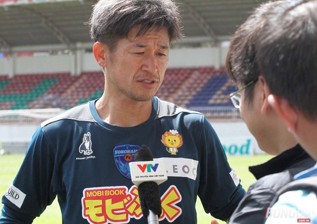 Huyền thoại bóng đá Nhật Bản chia sẻ về những ngày tập luyện cùng Tuấn Anh. Ảnh: Đình Viên.