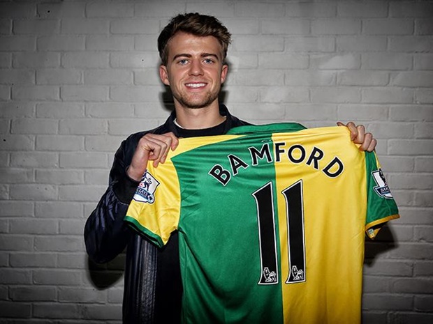Bamford chuyển tới khoác áo Norwich. Ảnh internet.