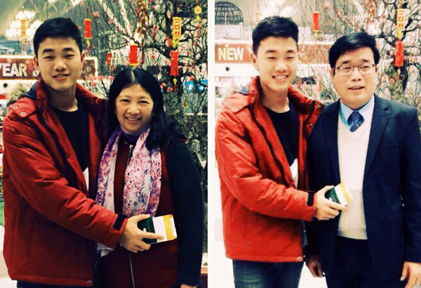 Xuân Trường chúc Tết bố mẹ từ Hàn Quốc