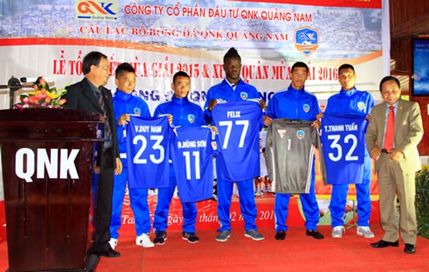 Mất vua phá lưới, QNK Quảng Nam vẫn mơ Top 5 V-League 2016