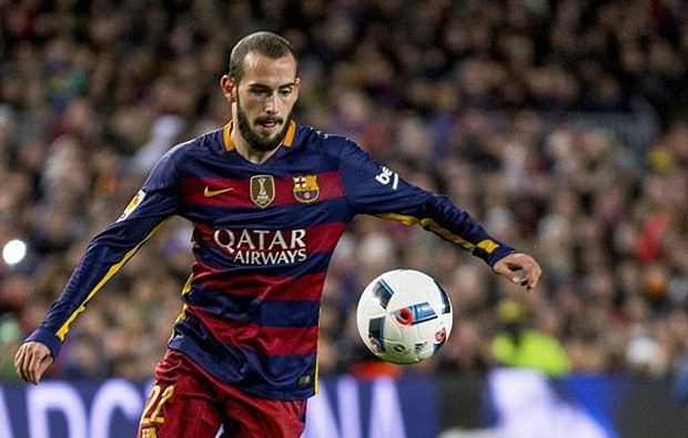 Aleix Vidal vừa có tình huống kiến tạo đầu tiên trong màu áo Barca. Ảnh: Internet.