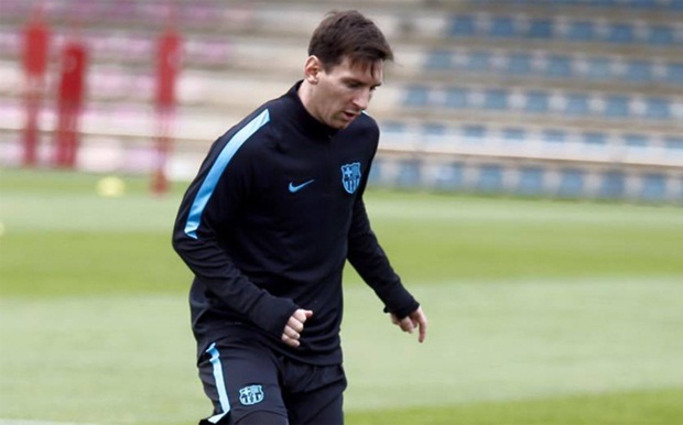Chấn thương không nghiêm trọng, Messi đã trở lại tập luyện
