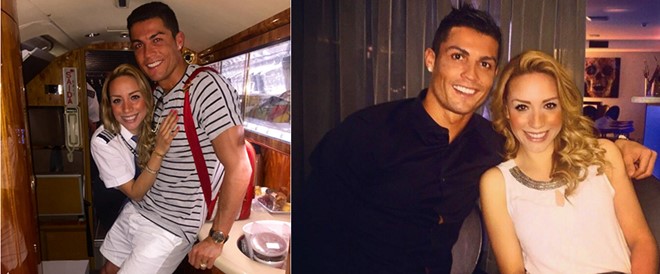 Ronaldo hẹn hò nữ phi công fan Barcelona
