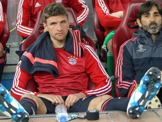 Thomas Muller dự bị trong trận gặp Atletico Madrid. Ảnh: Internet.