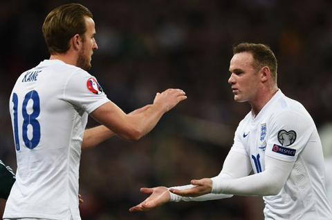 Rooney muốn đá cặp cùng Kane ở Old Trafford. Ảnh: Internet.