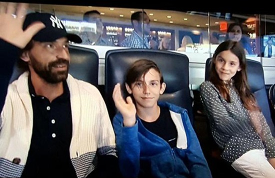 Pirlo đang có mặt tại New Yord cùng gia đình. Ảnh: internet.