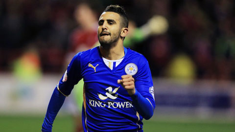 Riyad Mahrez đem về trận hòa cho Leicester. Ảnh: Internet.