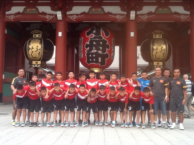 Đội tuyển U12 Việt Nam gây tiếng vang lớn ở Nhật
