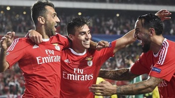 Niềm vui của các cầu thủ Benfica. Ảnh: Internet.