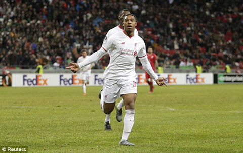 Jordon Ibe ghi bàn thắng duy nhất giúp Liverpool vượt qua Rubin Kazan. Ảnh: Internet.