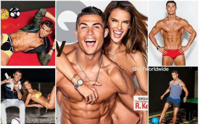 Siêu mẫu cởi 99,9% ôm body tuyệt đẹp của Cristiano Ronaldo