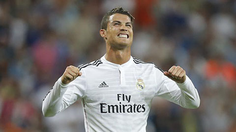 Ronaldo lập hat-trick vào lưới Espanyol. Ảnh: Internet.