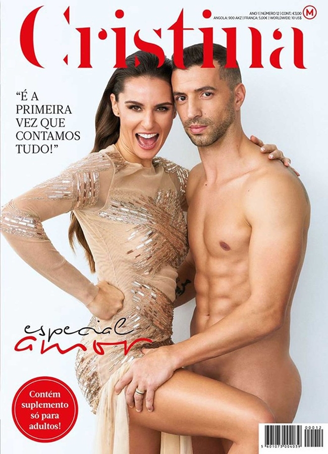 Vợ chồng Simao Sabrosa diễn cảnh nóng trên tạp chí