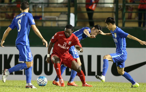 B.Bình Dương đa từng giành 1 điểm trước Giang Tô FC ở trận đấu lượt đi trên sân nhà.