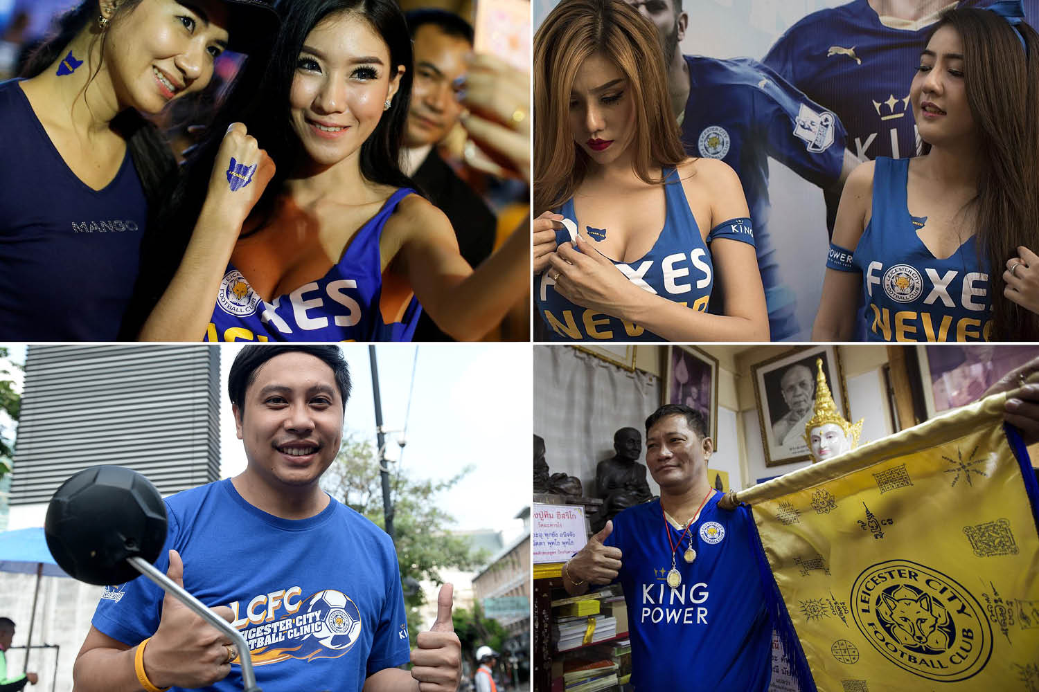 Người đẹp Thái xinh như mộng mừng Leicester vô địch