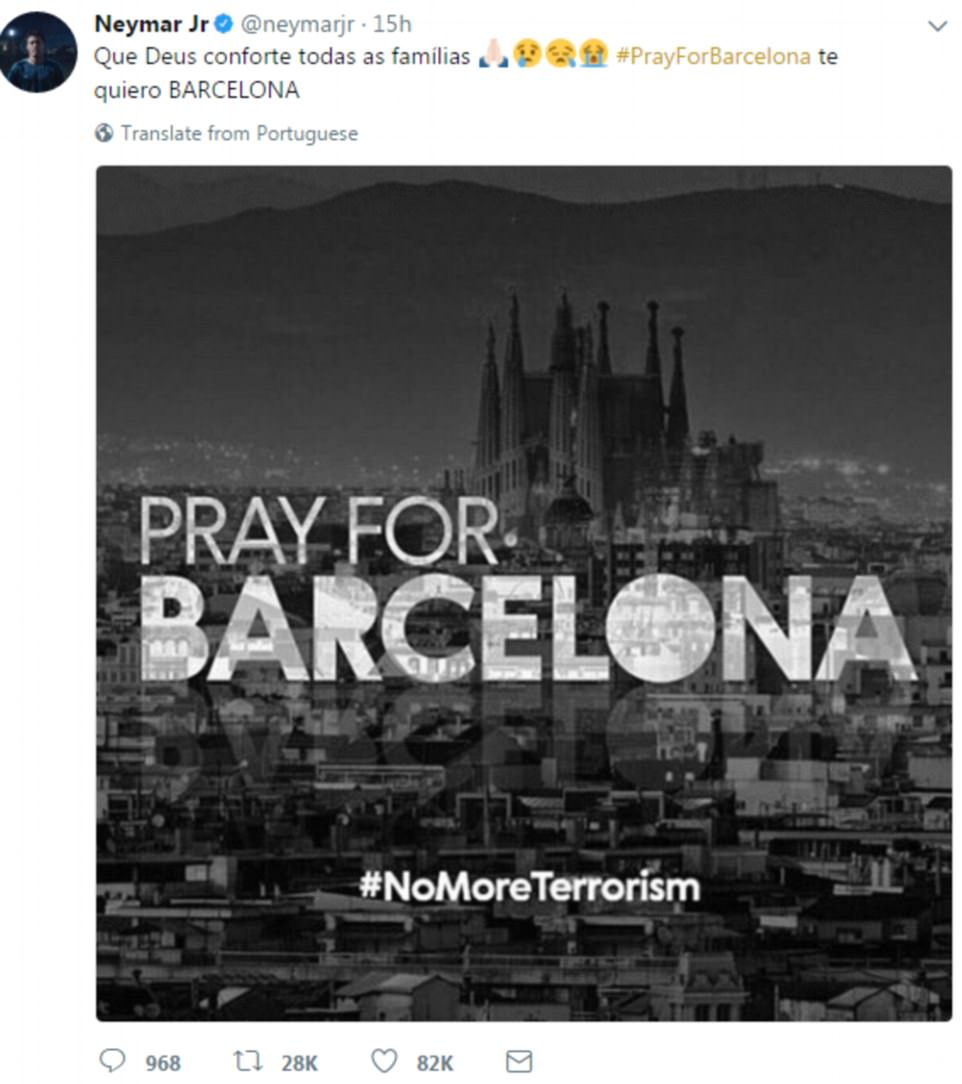 Real, Barca & CLB La Liga chia sẻ với nạn nhân khủng bố - Bóng Đá