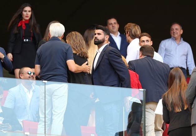 Diego Costa đã có mặt ở khán đài Atletico Madrid - Bóng Đá