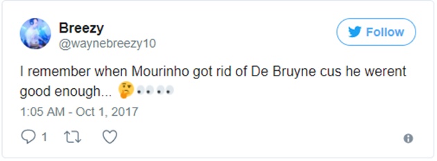 Bị De Bruyne hạ sát, CĐV Chelsea rủa Jose Mourinho - Bóng Đá