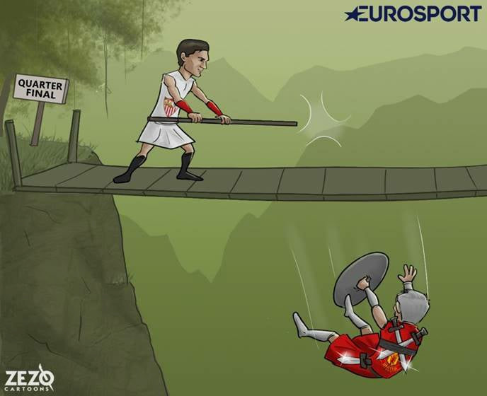 Biếm họa: Háng Courtois rộng thênh thang; Mourinho bị đập tơi tả - Bóng Đá