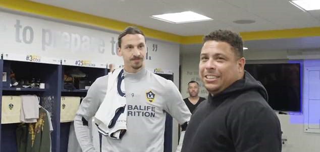 Ibrahimovic mừng ra mặt khi gặp 'Rô béo' ở Mỹ - Bóng Đá