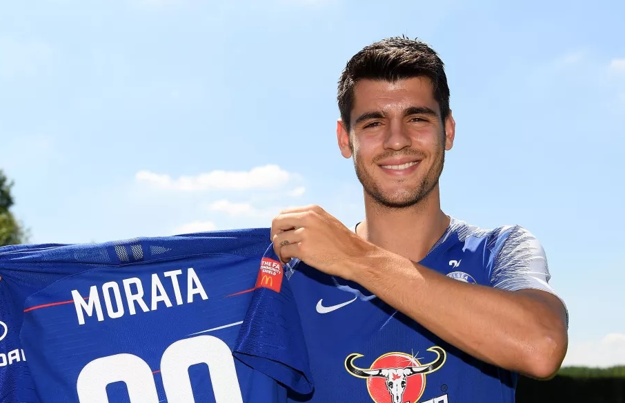 Morata chuyển số áo - Bóng Đá