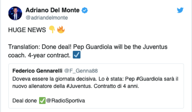 Điên rồ! Rời Man City, Pep Guardiola ký xong hợp đồng 4 năm ở Italia - Bóng Đá
