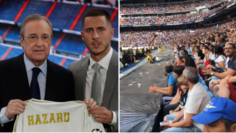 Real Madrid Fans Chant For Kylian Mbappe At Eden Hazard's Official Unveiling - Bóng Đá