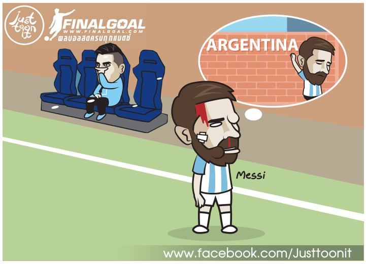 Biếm họa: 'Bóng ma' ám ảnh Messi; Lukaku  - Bóng Đá
